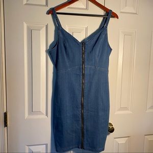 HAUTE MONDE -- Fitted Jean Dress